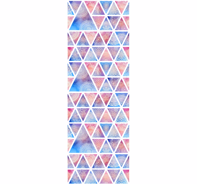 Papel pintado geométrico matriz triangular geométrica - TenVinilo