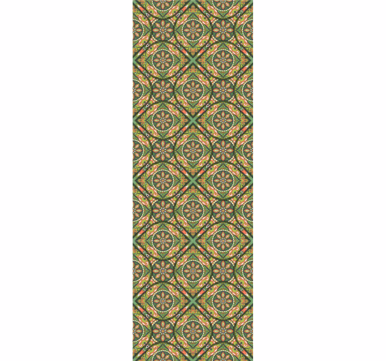 Papel pintado ornamental geométrico adornado - TenVinilo