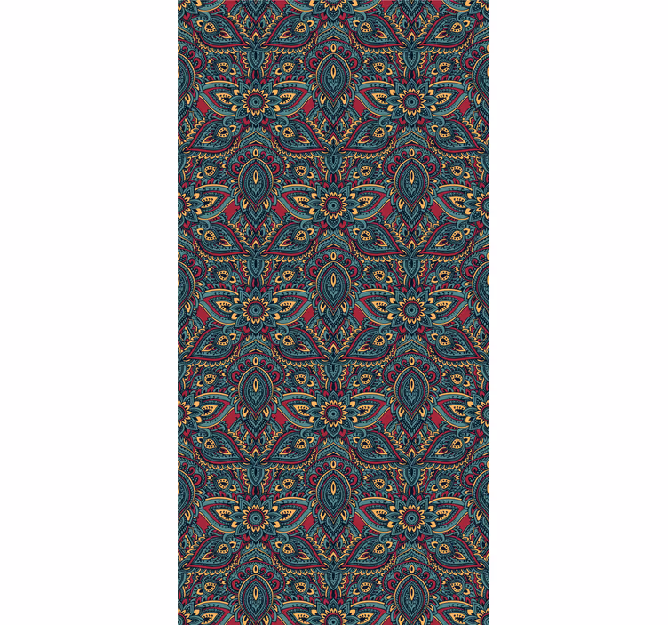Papel pintado ornamental fusión de mandalas - TenVinilo