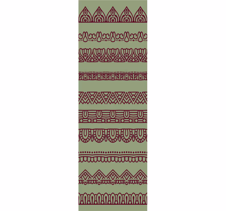 Papel pintado ornamental patrones de borde adornados - TenVinilo