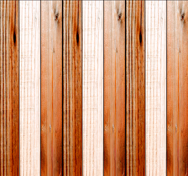 Papel pintado madera natural y blanca - TenVinilo