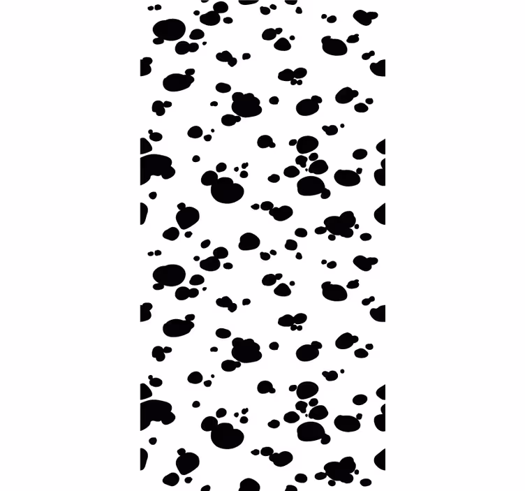 Papel pintado perros patrón de huella de pata - TenVinilo