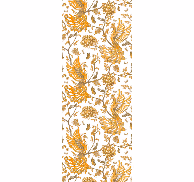 Papel pintado floral motivo botánico floral - TenVinilo
