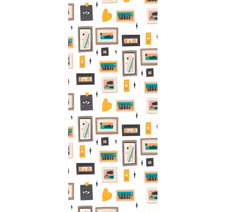 Papel pintado industrial motivos de oficina retro - TenVinilo