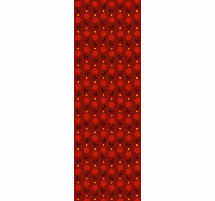 Papel pintado lunares patrones rojos - TenVinilo
