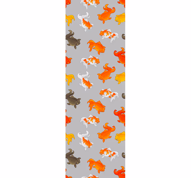 Papel pintado peces patrón acuático - TenVinilo