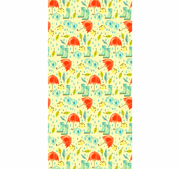 Papel pintado naturaleza patrón de día lluvioso - TenVinilo