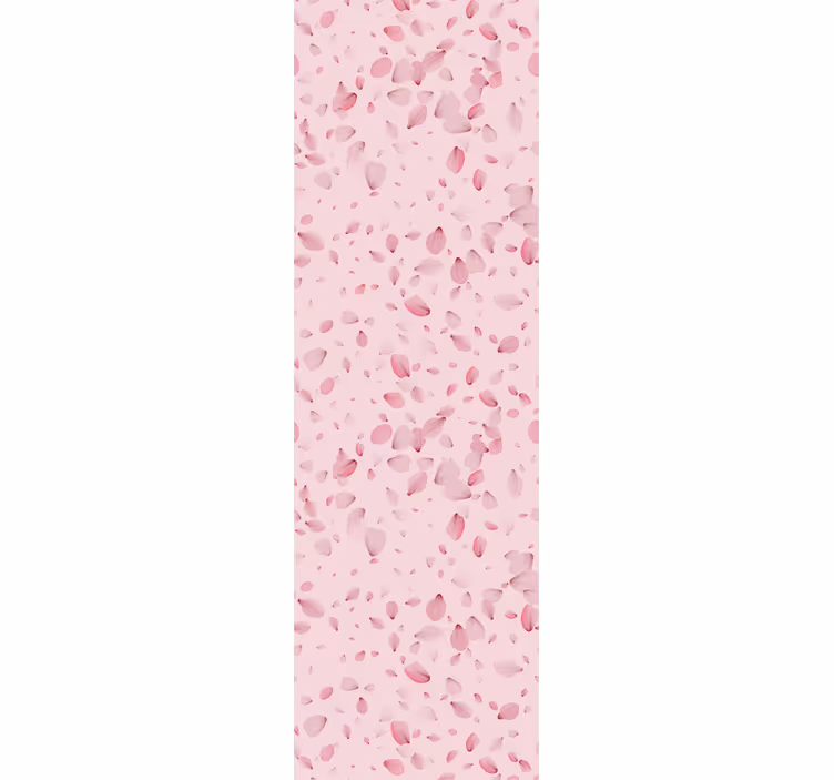 Papel pintado rosa cascada de pétalos  - TenVinilo