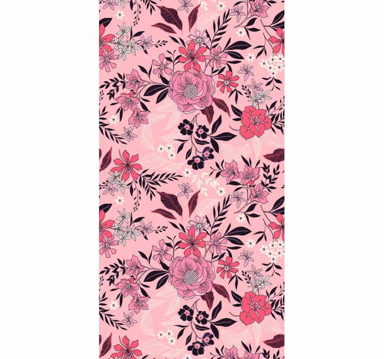 Papel pintado flores motivo floral en flor - TenVinilo