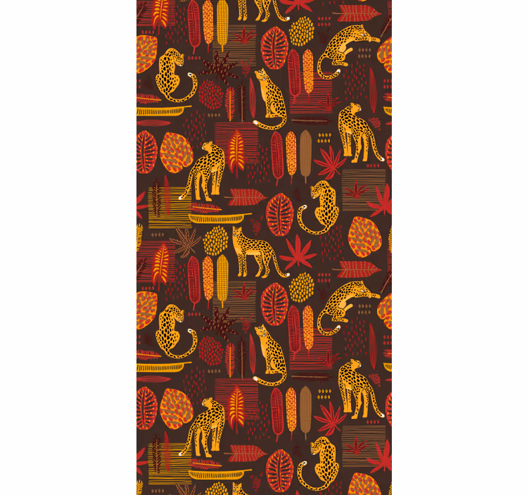 Papel pintado animal motivo de safari africano - TenVinilo