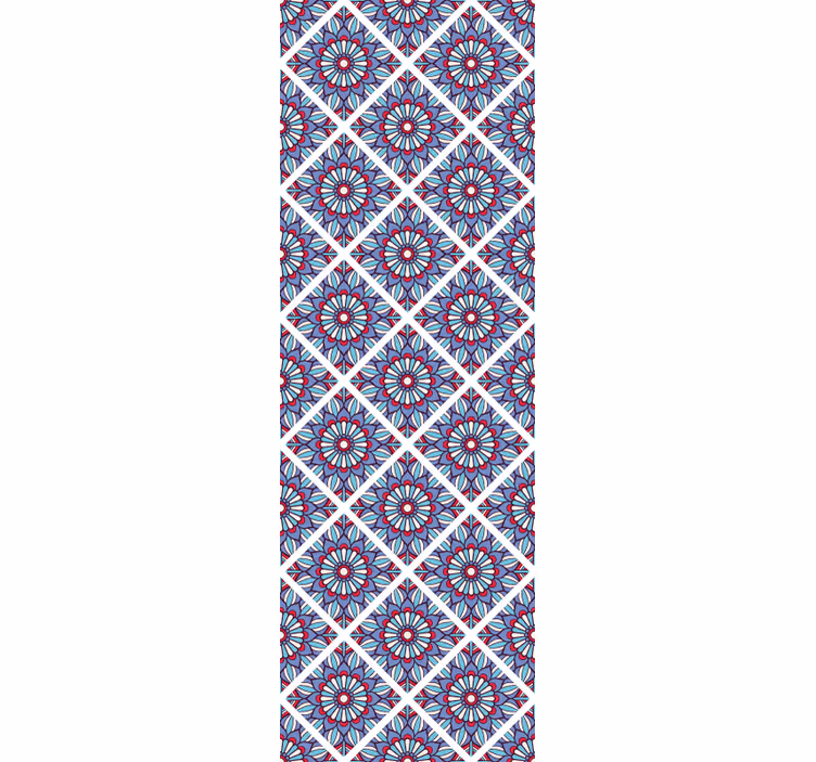 Papel pintado floral estilo floral geométrico - TenVinilo