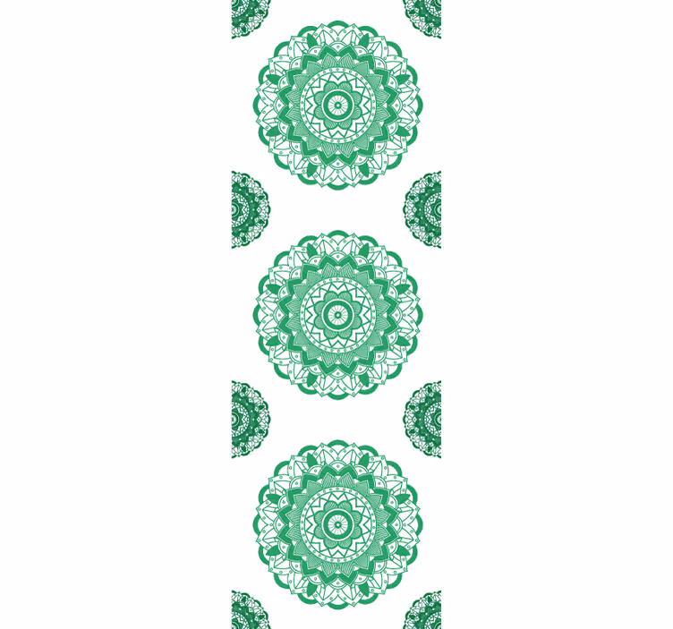 Papel pintado despacho diseño con motivo de mandala - TenVinilo