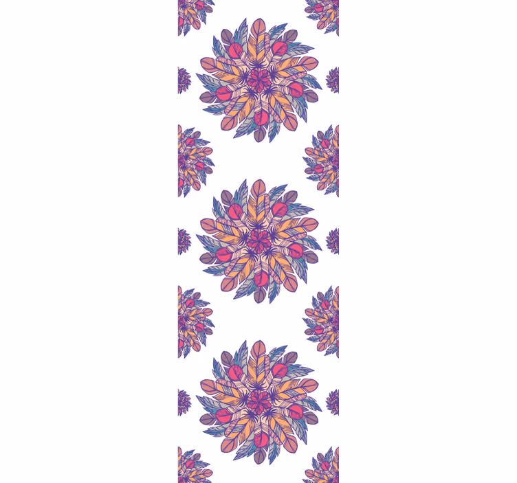 Papel pintado flores motivo de explosión floral - TenVinilo