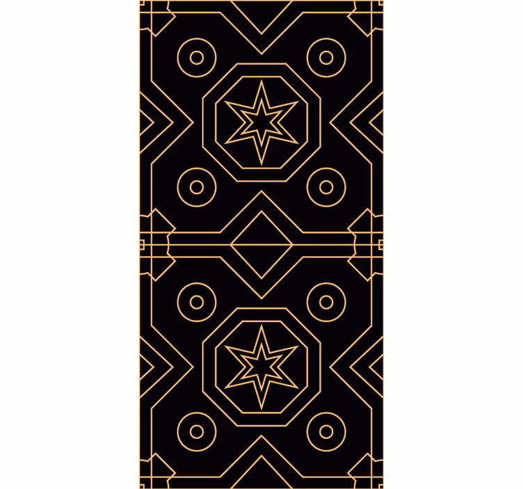 Papel pintado geométrico simetría geométrica de estrella - TenVinilo