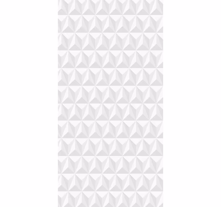 Papel pintado blanco pared geométrica - TenVinilo