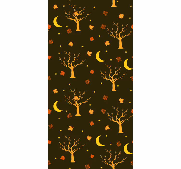 Papel pintado naturaleza motivo de la noche otoñal - TenVinilo
