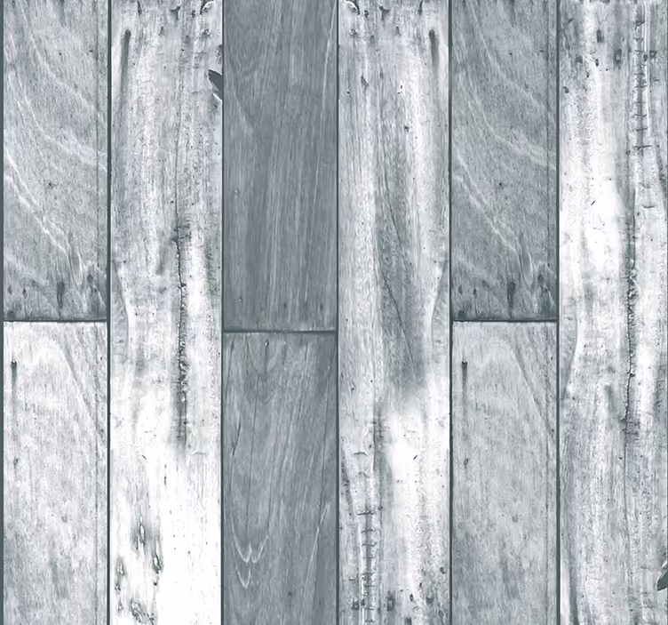 Papel pintado dormitorio madera retro gris - TenVinilo