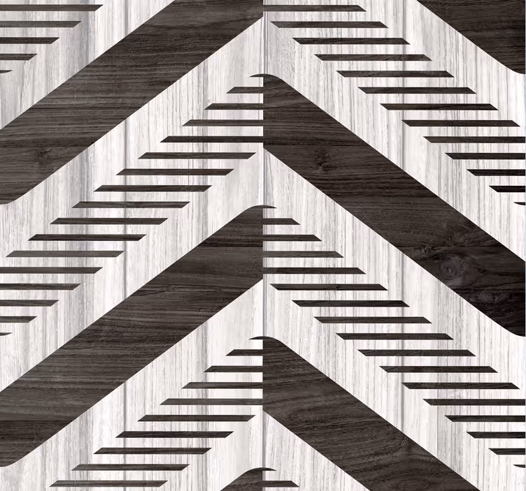 Papel pintado rayas efecto madera plateada - TenVinilo