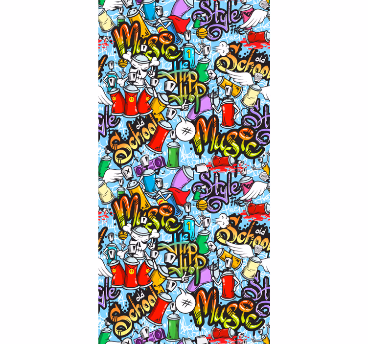 Papel pintado de arte elementos de graffiti - TenVinilo