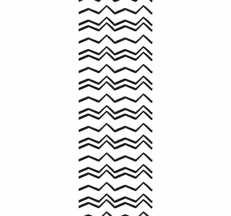 Papel pintado geométrico zigzag angular - TenVinilo