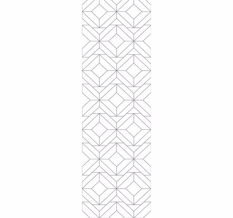 Papel pintado geométrico patrón cúbico - TenVinilo