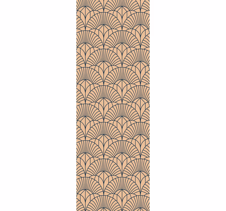 Papel pintado geométrico patrón de abanico geométrico - TenVinilo