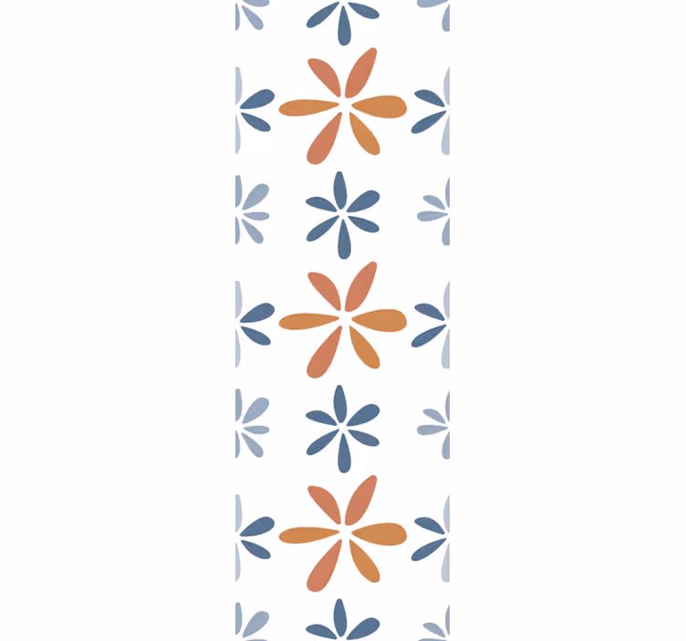Papel pintado comedor patrones geométricos florales - TenVinilo