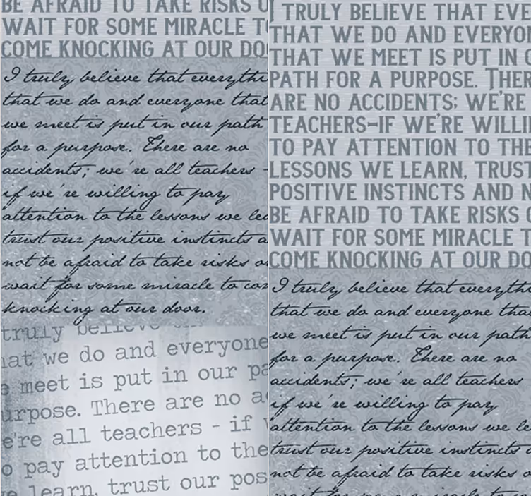 Papel pintado gris para dormitorio texto inglés - TenVinilo