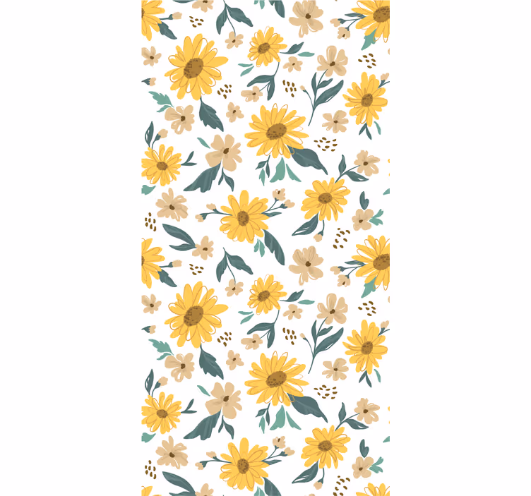 Papel pintado flores arreglo floral - TenVinilo