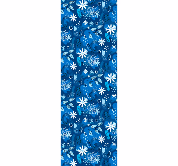 Papel pintado de arte motivo floral de fauna - TenVinilo