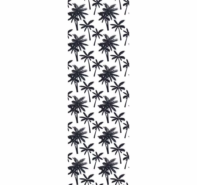 Papel pintado hojas huella de hoja de palma - TenVinilo