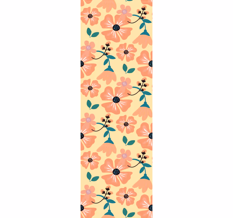 Papel pintado flores patrón de floración floral - TenVinilo
