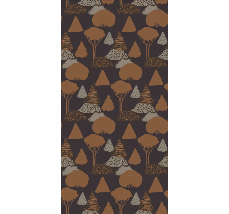 Papel pintado naturaleza silueta del bosque - TenVinilo