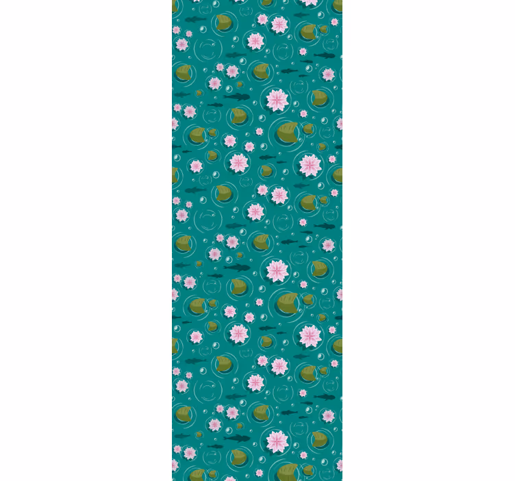 Papel pintado naturaleza flores acuáticas - TenVinilo