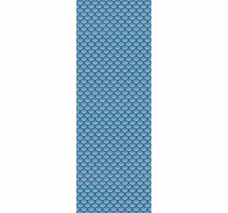 Papel pintado geométrico patrón de escamas de pescado - TenVinilo