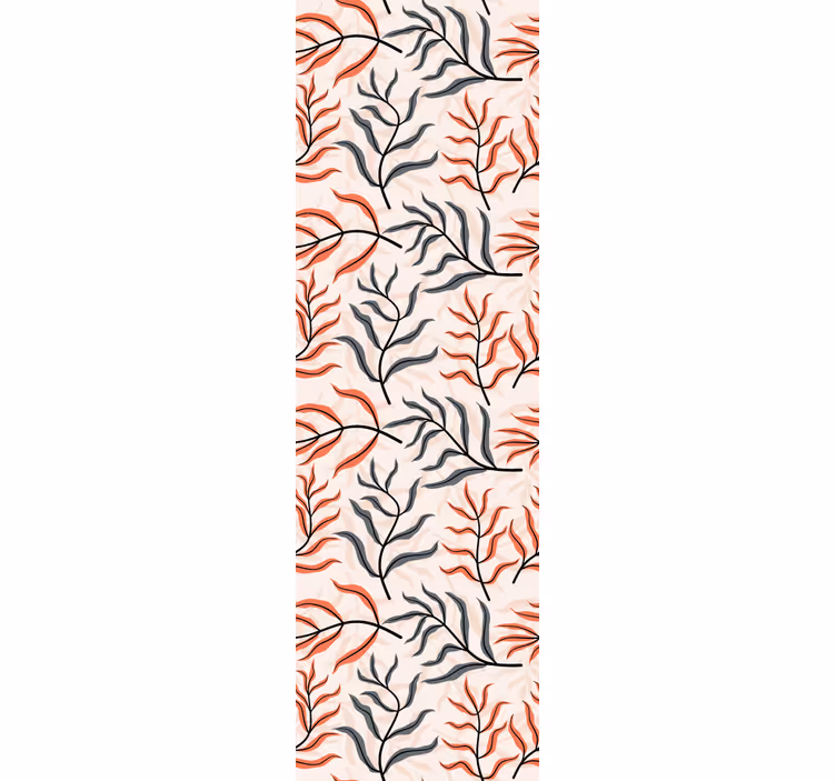 Papel pintado hojas patrón botánico sin costuras - TenVinilo