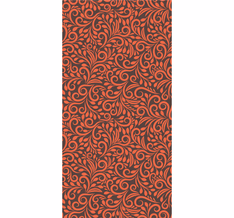 Papel pintado floral remolinos adornados - TenVinilo