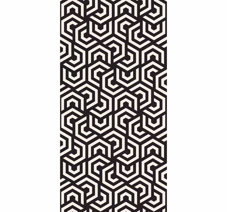 Papel pintado geométrico diseño laberíntico - TenVinilo