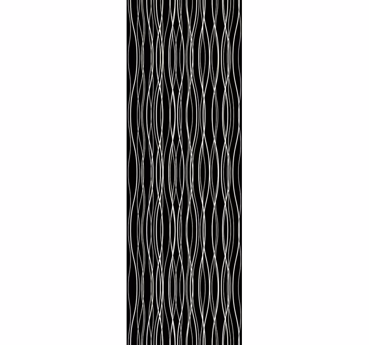 Papel pintado rayas verticales líneas curvilíneas - TenVinilo