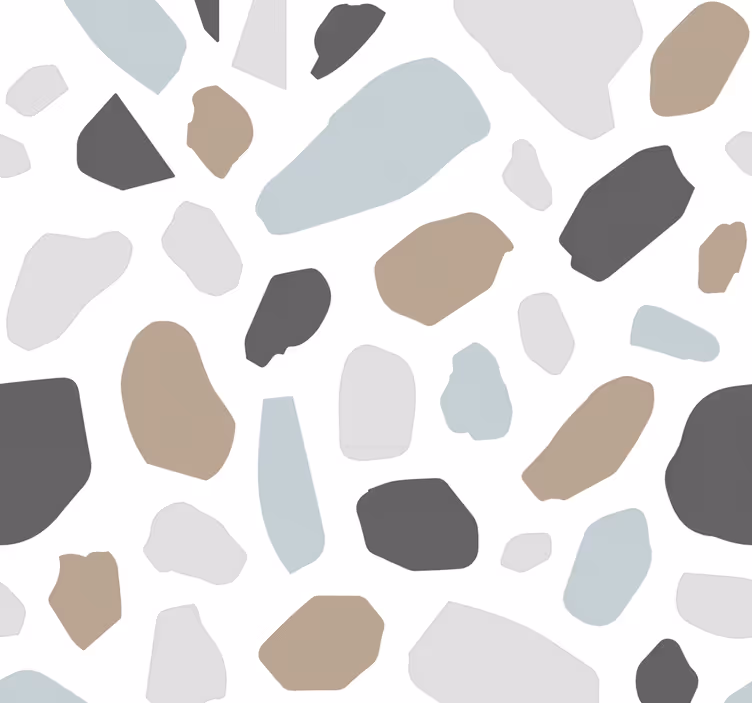 Papel pintado piedra terrazo gris - TenVinilo