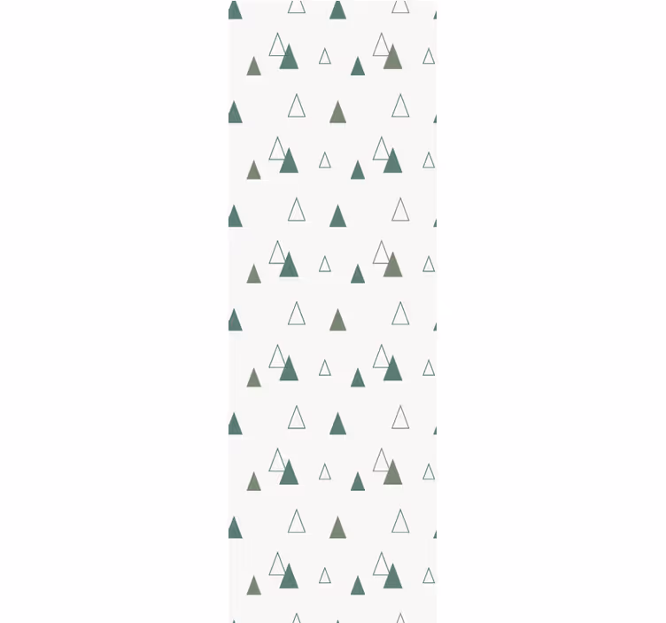 Papel pintado triángulos patrón de bosque - TenVinilo