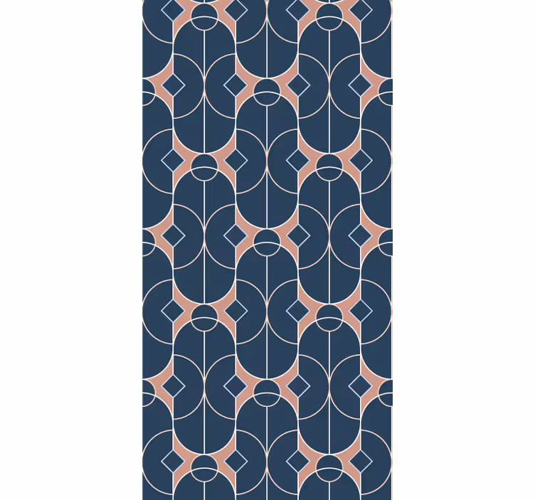 Papel pintado geométrico patrón de cadena geométrica - TenVinilo
