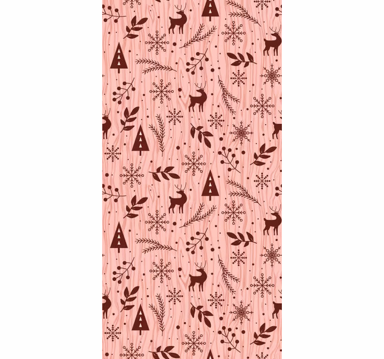 Papel pintado animal escena del bosque de renos - TenVinilo