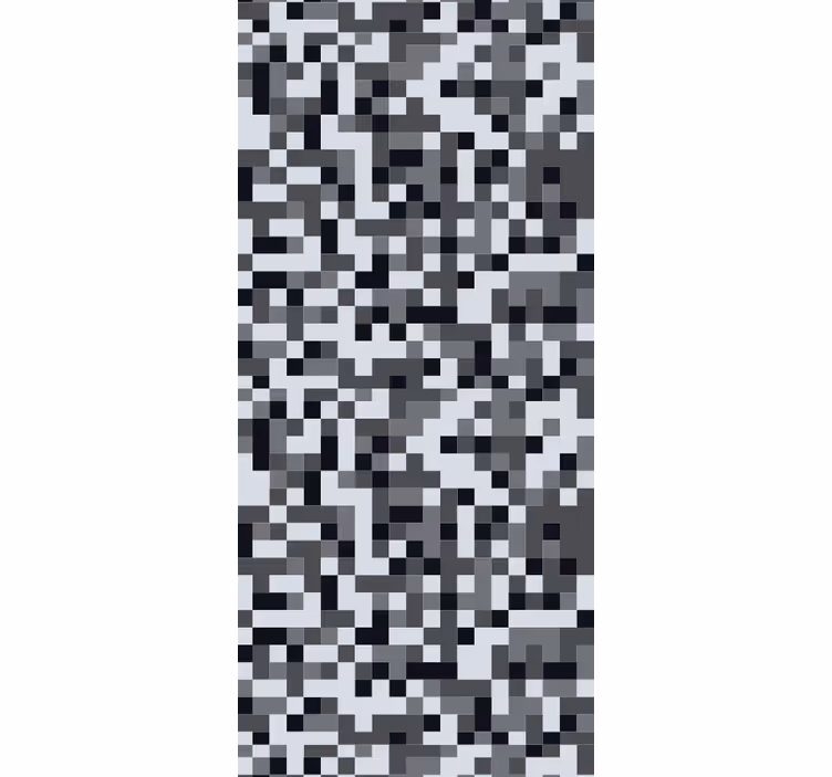 Papel pintado cuadros pixelación geométrica - TenVinilo