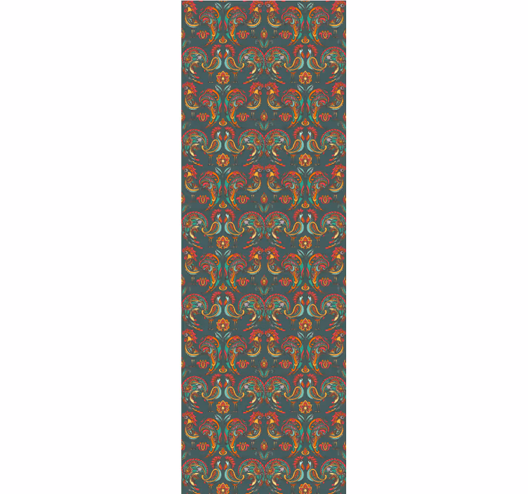 Papel pintado ornamental patrón ornamental barroco - TenVinilo