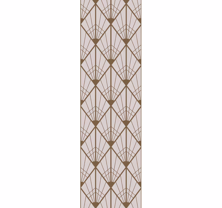 Papel pintado geométrico diseño de abanico  - TenVinilo
