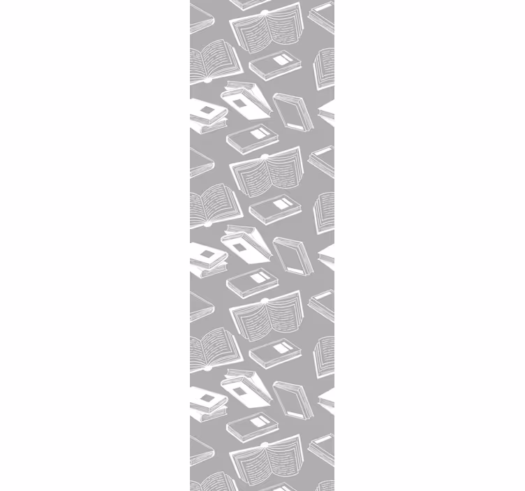 Papel pintado gris motivo literario - TenVinilo