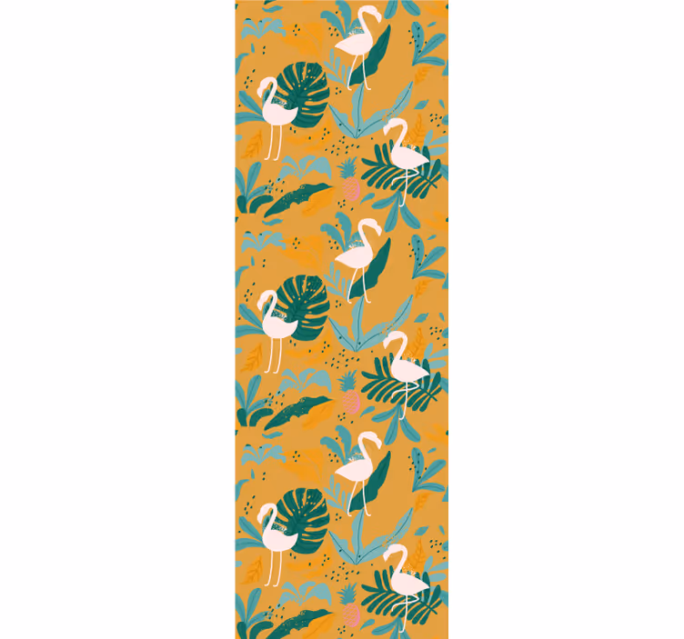Papel pintado animal flamenco tropical - TenVinilo