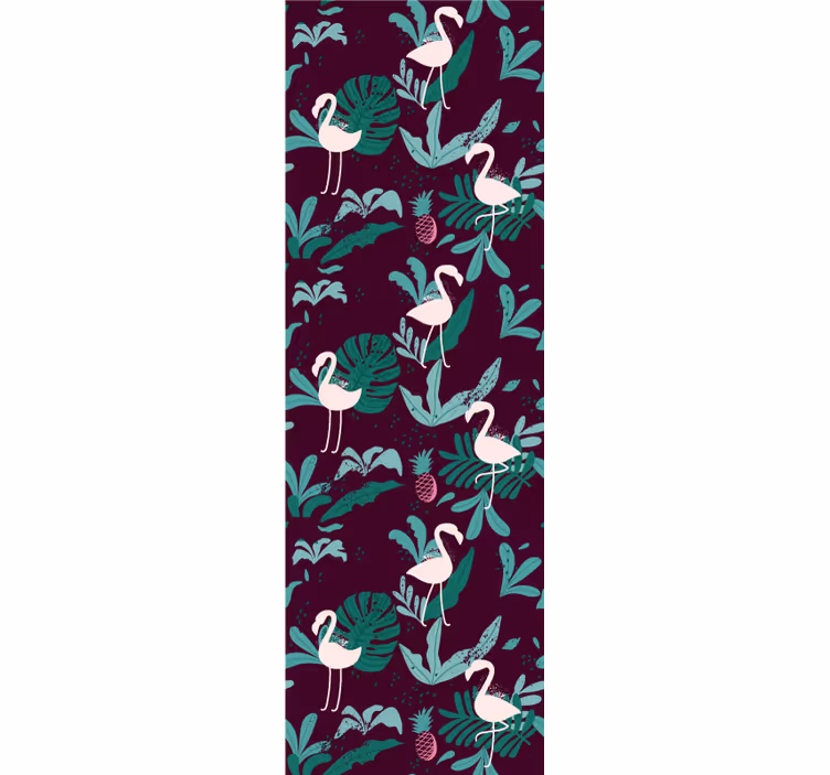 Papel pintado animal flamenco tropical - TenVinilo