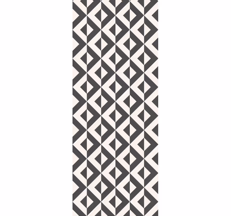 Papel pintado baño diseño de patrón geométrico - TenVinilo